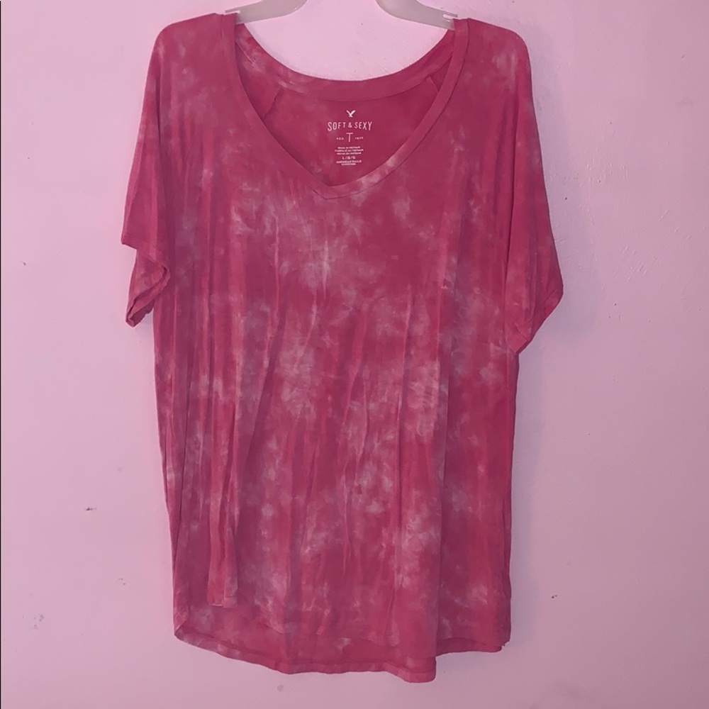 Tie-Dye Soft & Sexy American Eagle Tee